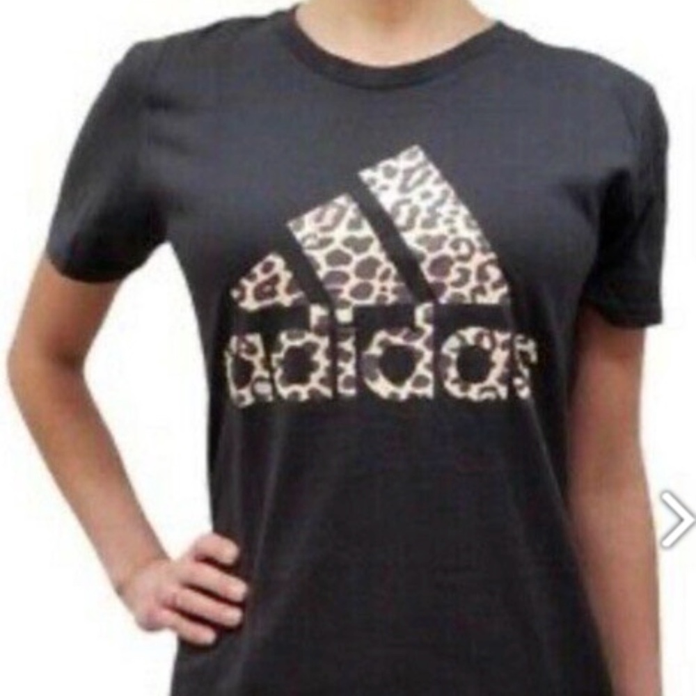 Adidas T shirt Leopard print